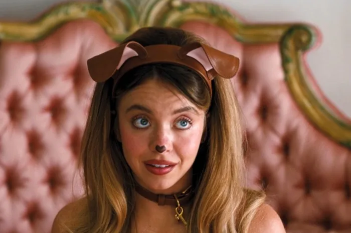 Sydney Sweeney as Cassie wearing a bunny outfit in a still from Euphoria Season 3.
