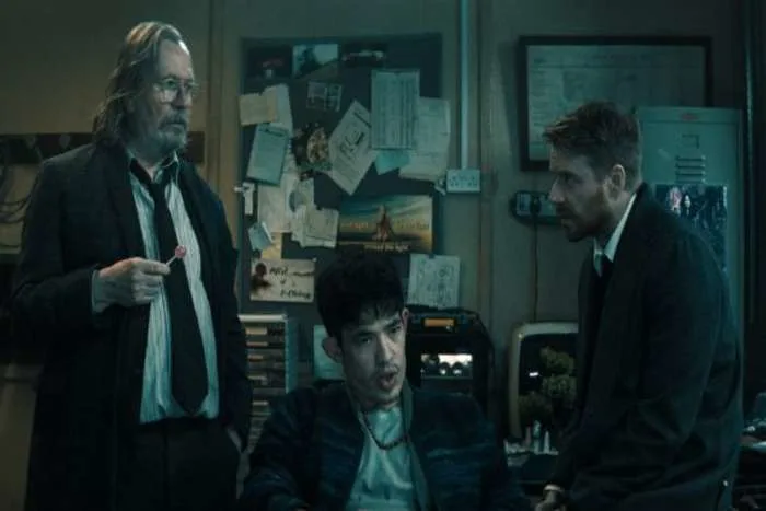 Harry Lloyd as media mogul Damien Cantor in Slow Horses Season 6